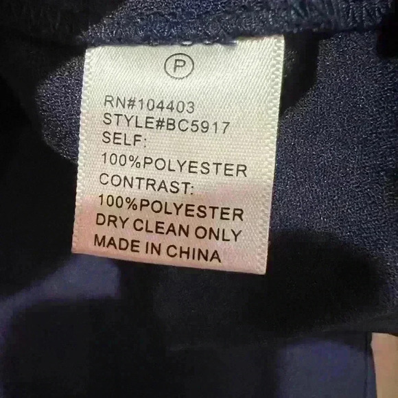 J.O.A Navy and White Halter Dress- Size Large- Excellent Condition - Picture 6 of 6